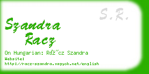 szandra racz business card